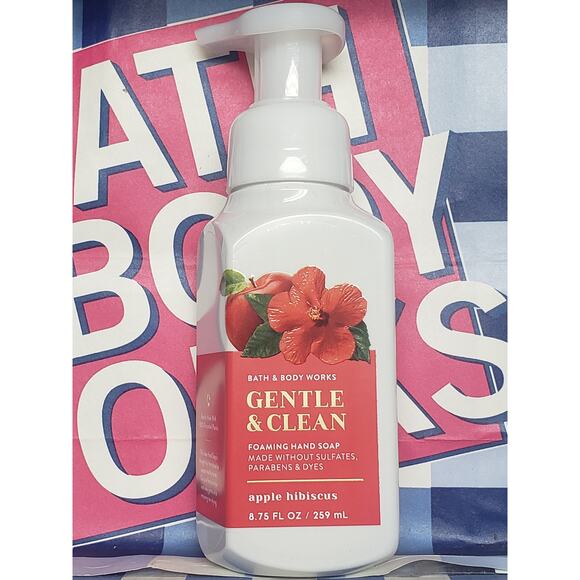 BBW Gentle & Clean Apple Hibiscus Foaming Hand Soap - Picture 1 of 2